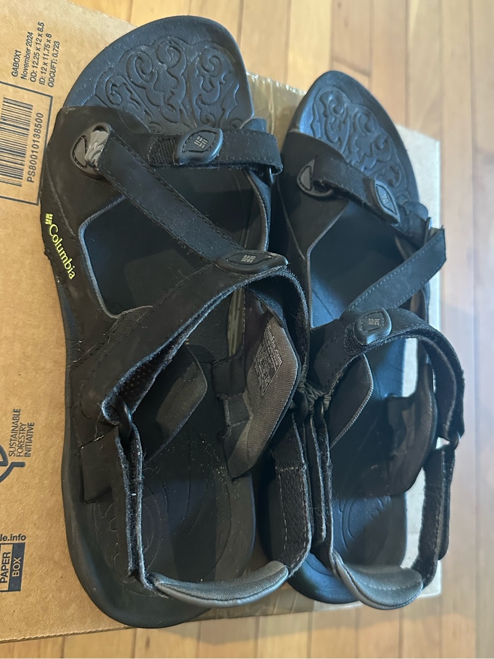 Columbia Black Outdoor Sandals, women’s 11